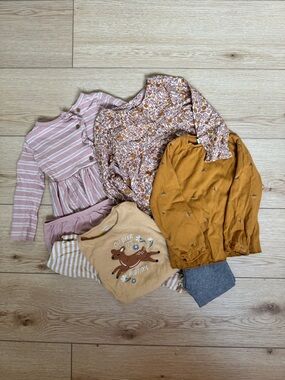 girls 18 month fall winter clothing bundle | dresses pajamas fleece leggings